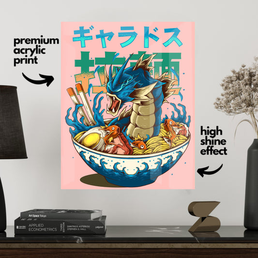 Pokémon Ramen Gyarados-Acrylic Print