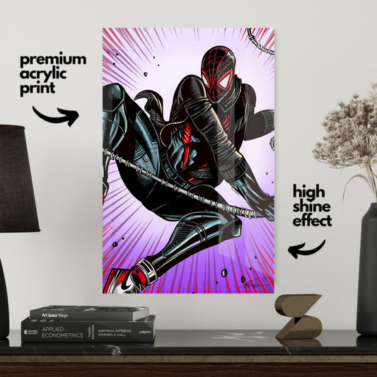 Miles Morales Spiderman-Acrylic Print