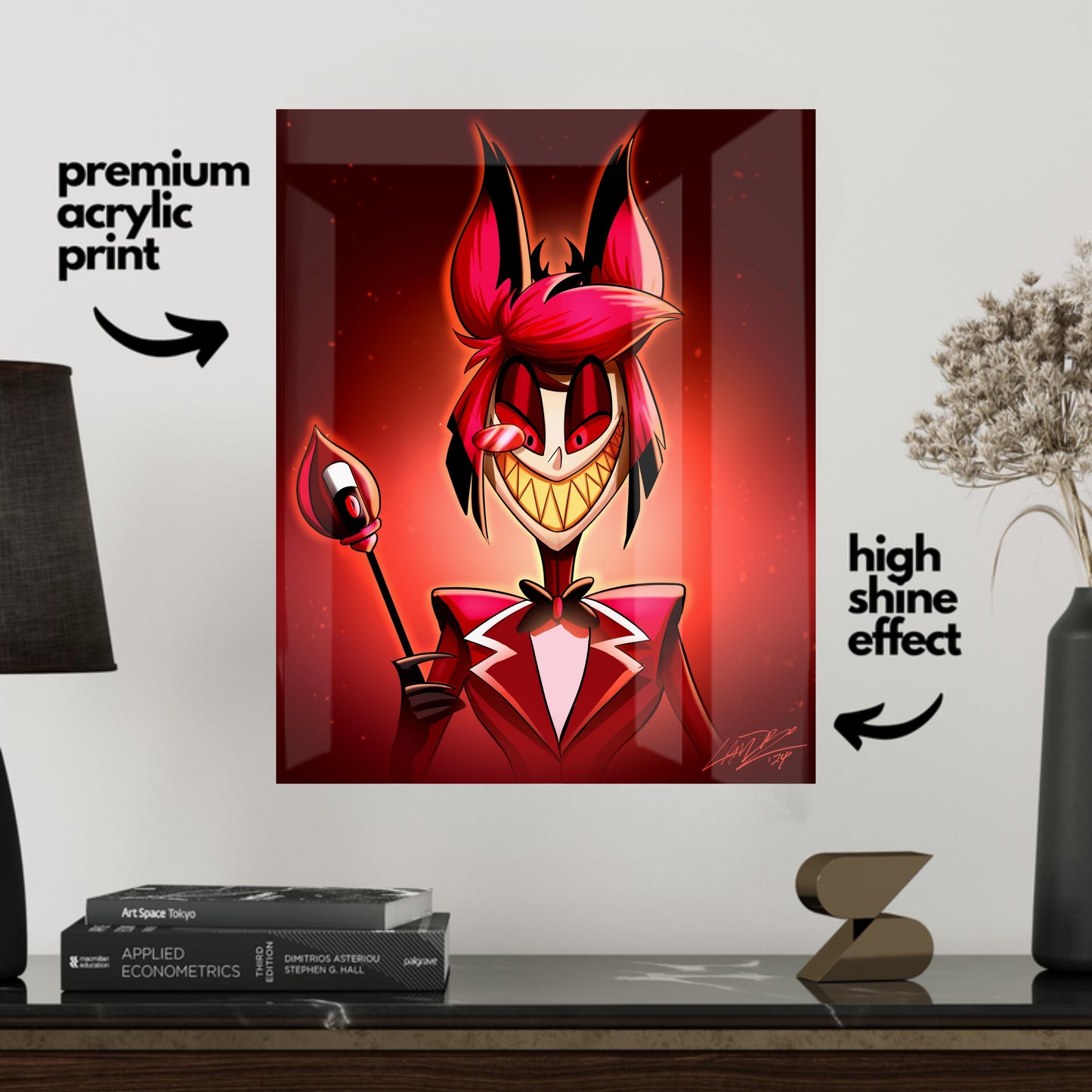 Hazbin Hotel-Alastor-: 8"x10" Acrylic Print