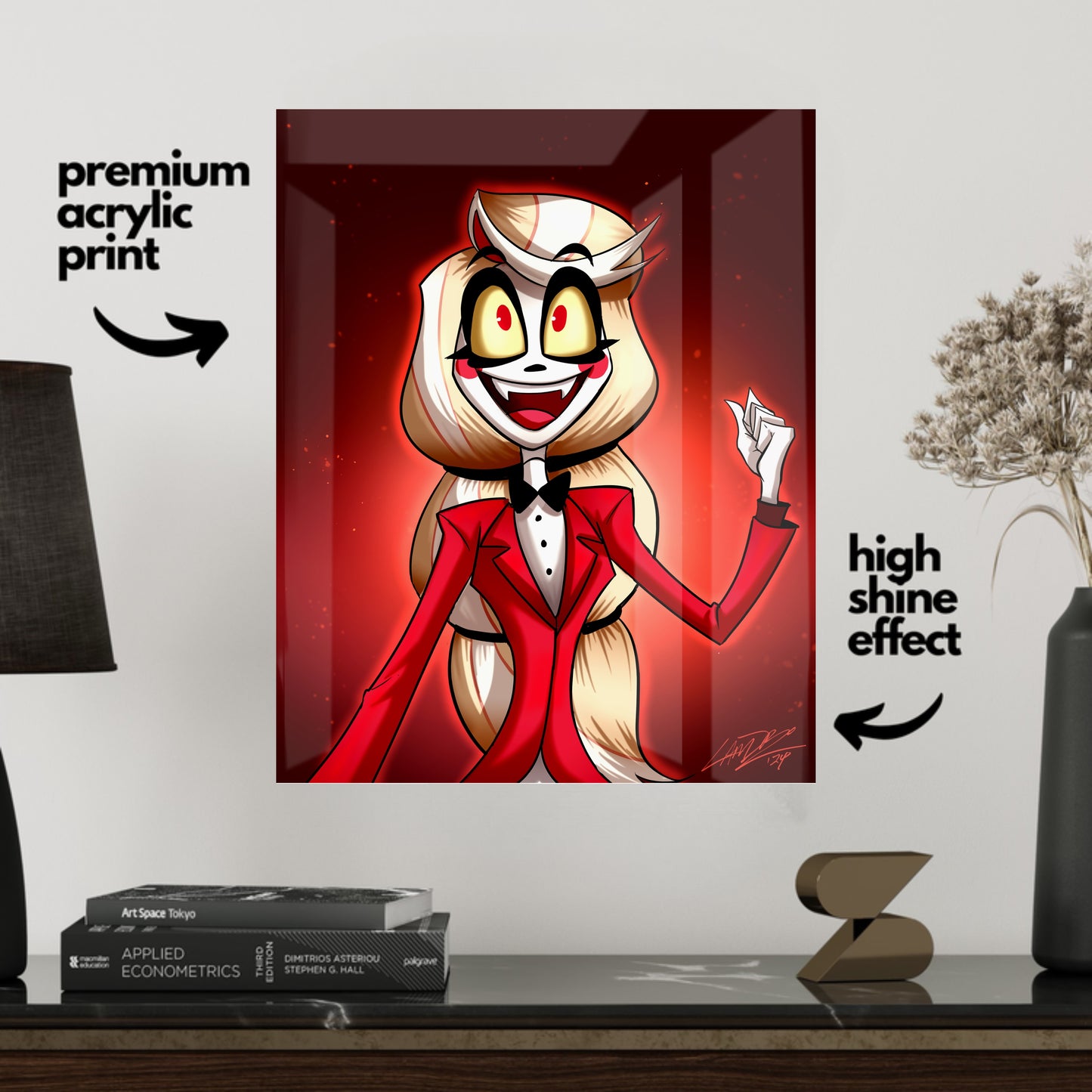 Charlie Morningstar-Hazbin Hotel: 8"x10" Acrylic Print