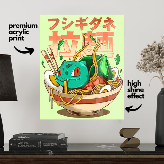 Pokémon Ramen Bulbasaur-Acrylic Print