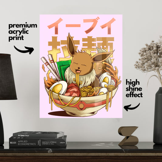 Pokémon Ramen Eevee-Acrylic Print